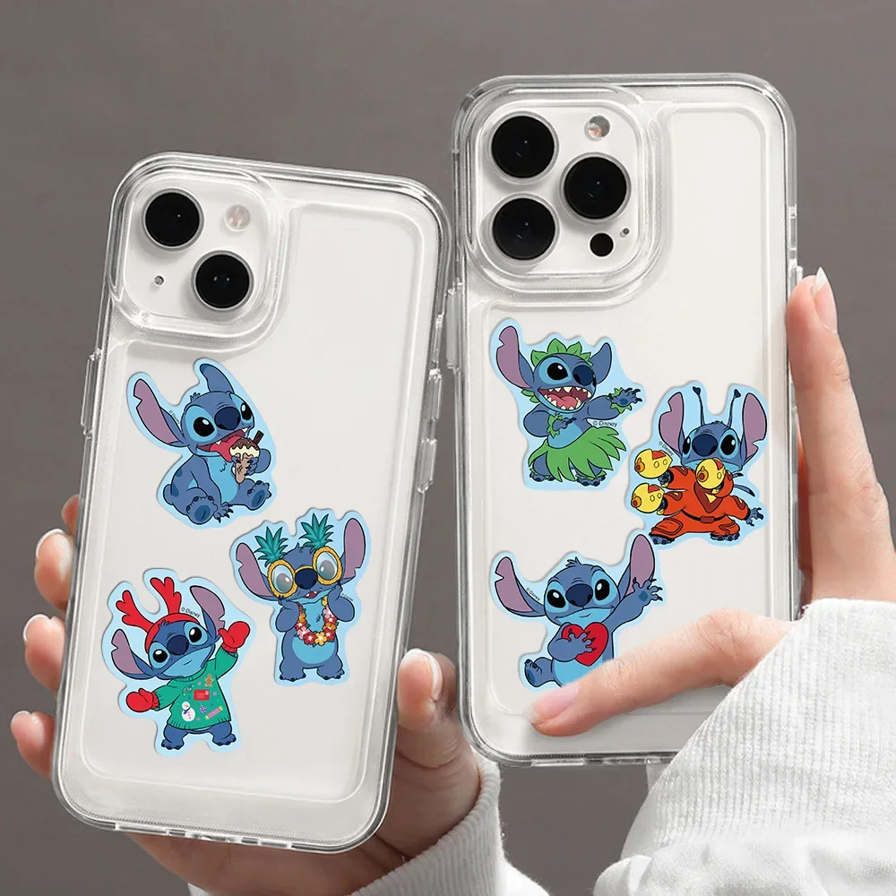 8/16 قطعة ليلو وستيتش الاطفال ملصق يدوي الصنع لوازم الحفلات غرزة الوجه مضحك أنيمي ملصقات جودي حقيبة أطفال بنين بنات هدايا صالح