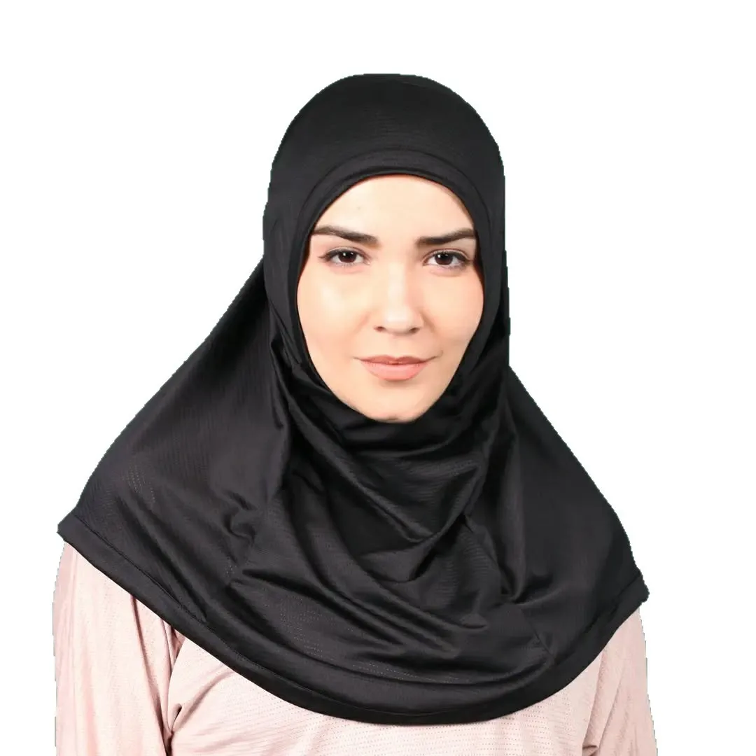 

Instant Ready To Wear Hijab Muslim Women Stretchy Sports Swim Jersey Hijab Hat Scarves Malaysia Headwraps Caps Headband Mujer