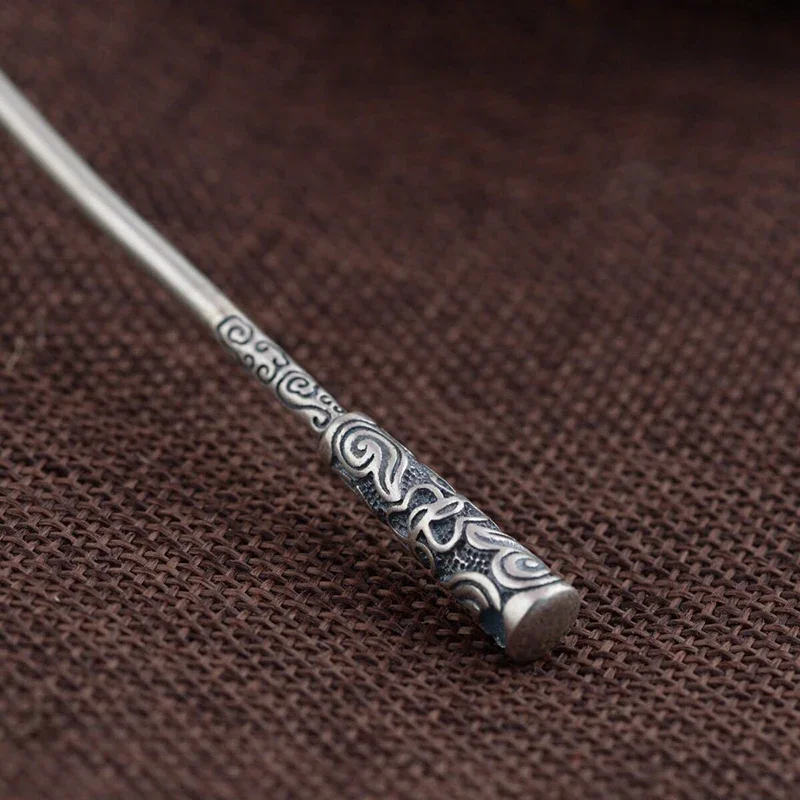 Designer original new silver hair accessories hairpin retro elegant charm style female models wishful golden hoop jewelry