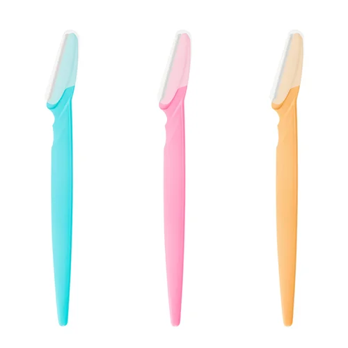 Imagen 1 del producto Recortador de cejas para mujer, afeitadora de cejas, hoja moldeadora de cejas, utensilio para eliminar el vello Facial, herramientas de maquillaje, 3 uds.