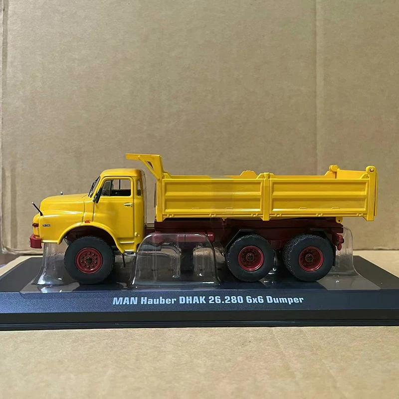 IXO 1:43 Scale MAN Heavy Truck Trailer Dump Truck Simulation Alloy Car Model Diecast Vehicle Collectible Souvenir Toys