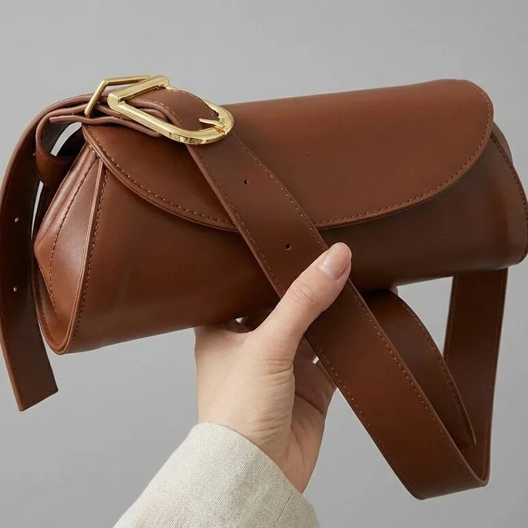 

New Korean Style PU Crossbody Bag Women Street Fashion Shoulder Bag Autumn Winter Trendy Handbag