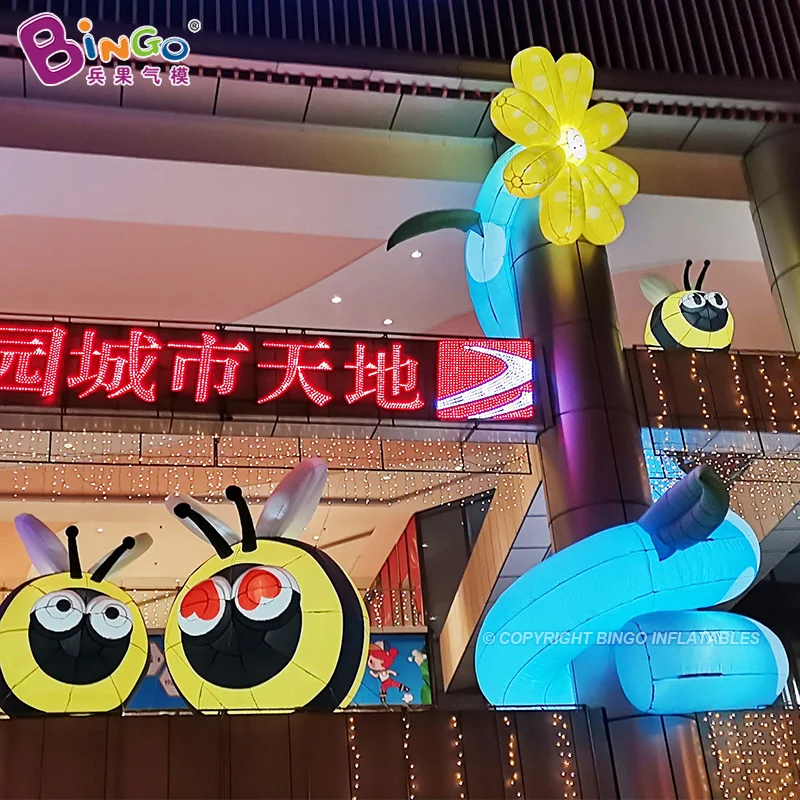 

A Serise of Pretty Decoration Inflatable Bee Flower Vines Balloon For Shopping Mall Garden Event Decoration /Scheme Advertising