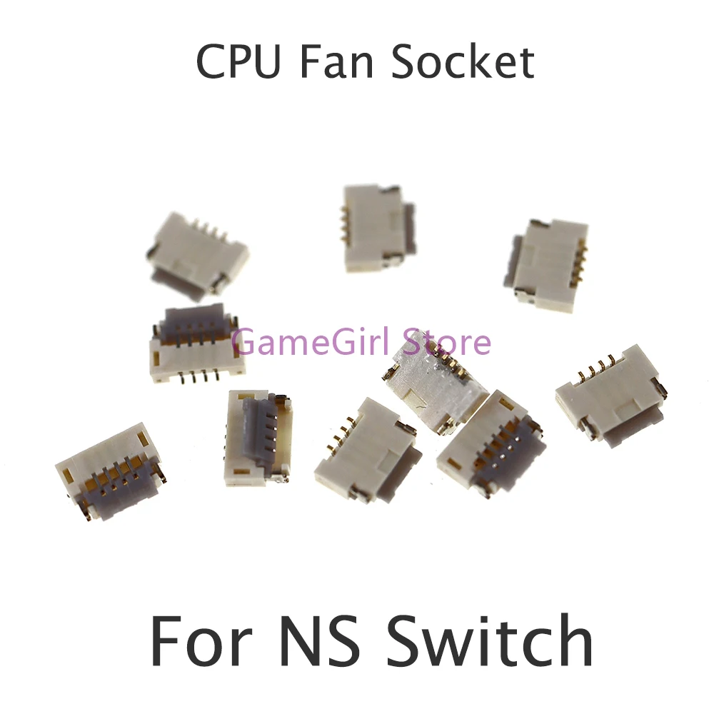 

20pcs For Switch Console Repair Replacement 4pin Inner Fan ZIF Socket Contact Clip FPC Connection CPU Fan Connector