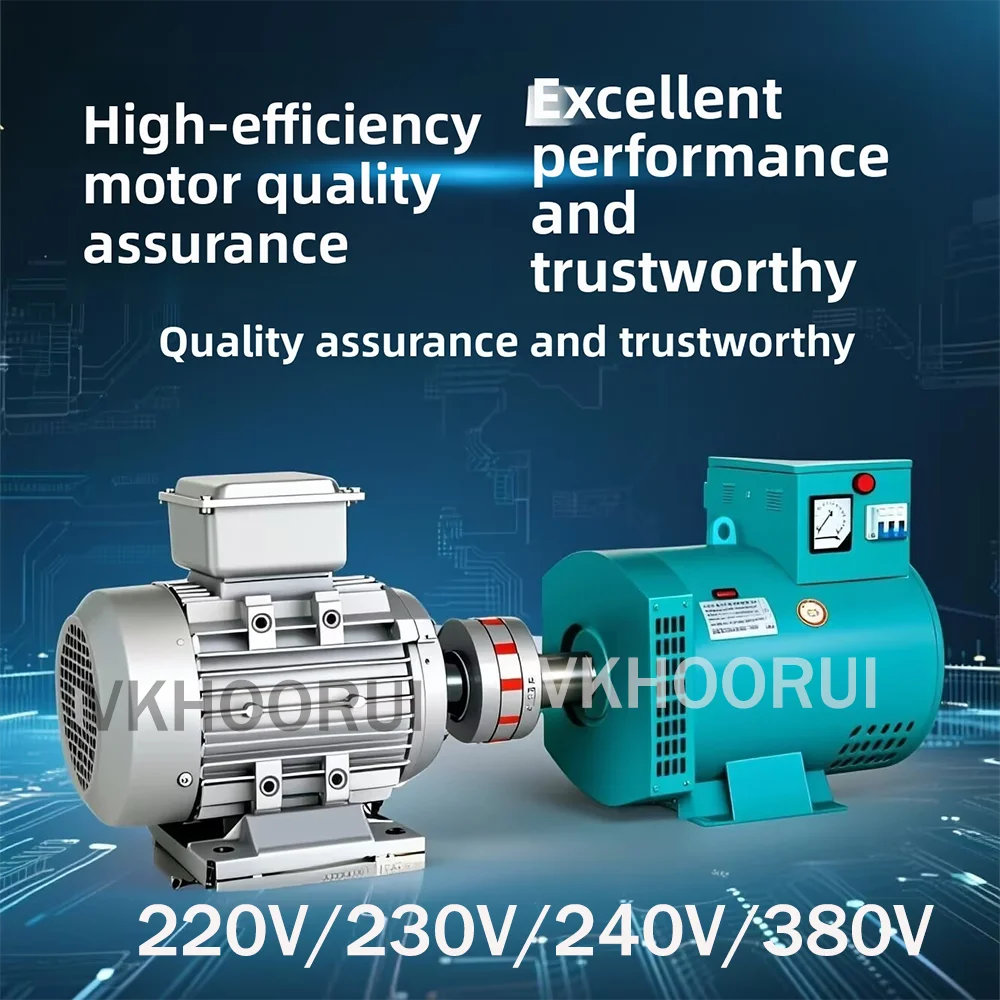 

50hz Dual Voltage AC Generator Set 50KW-80KW 220V-380V Portable 100KW Permanent Magnet 230V Free Energy Dynamo for Home Use