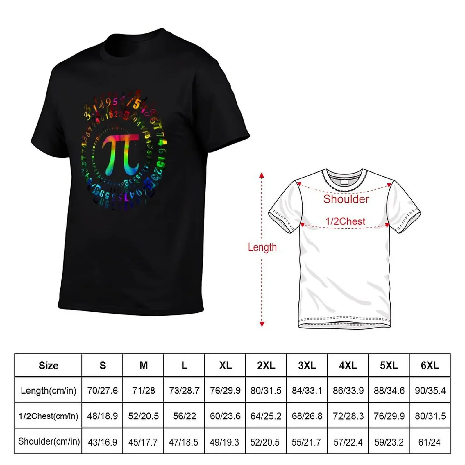 Funny Pi Day Shirt Spiral Pi Math Tee for Pi Day 3.14 T-Shirt man t shirt boys whites mens tall t shirts