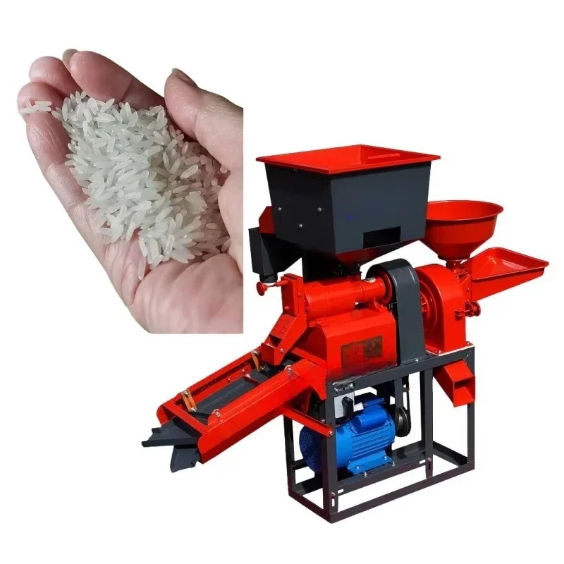 High-performance industrial rice mill with advanced dust collection and noise reduction functions