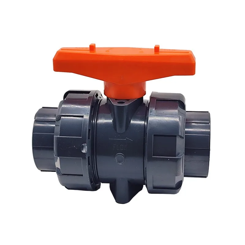 1pc Inner Dia20mm 25mm 32mm 40mm 50mm PVC Ball Valve Union Valve PVC Water Pipe Connector Plumbing Hose Fittings Slip Shut Valve view 3