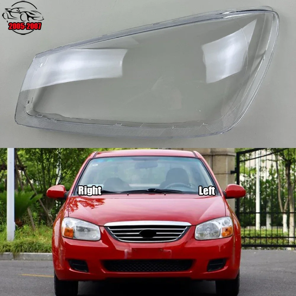 

For Kia Cerato 2005-2007 Transparent Lampshade Front Headlight Shell Headlamp Cover Lens Plexiglass Auto Replacement Parts