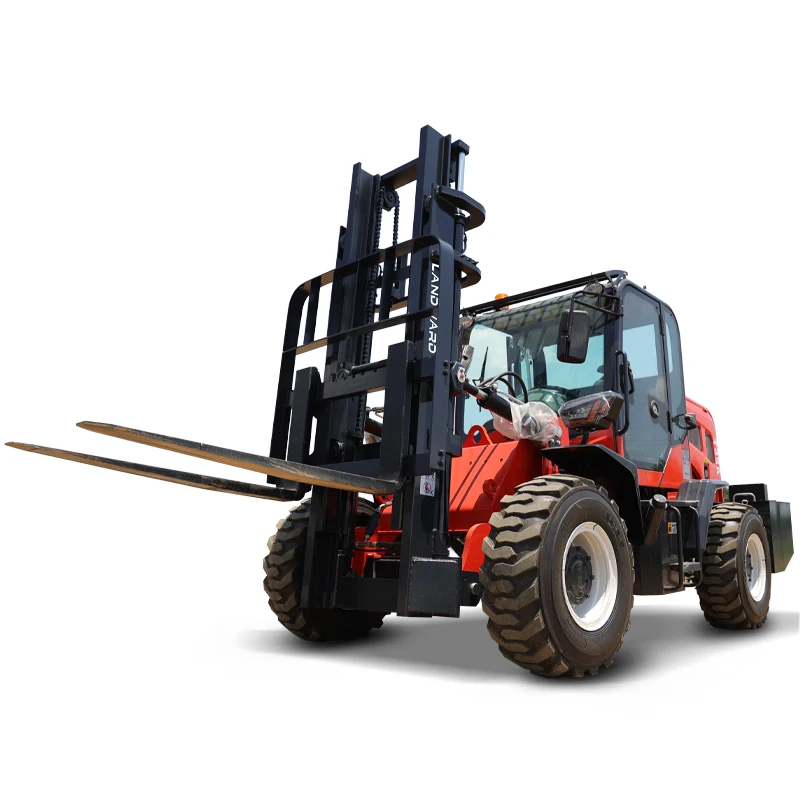 4WD Large Diesel Forklift 5 T Small Container Handling Vehicle EPA/Euro 5 Agricultural All Terrain Off-Road Forklift Customized