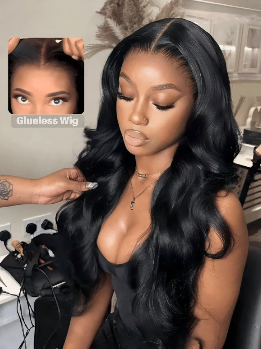 

Парик Body Wave HD Lace Front из натуральных волос, предварительно прорезанный, готовый к ношению, плотность 200%, с HD кружевной застежкой 5x5, для женщин