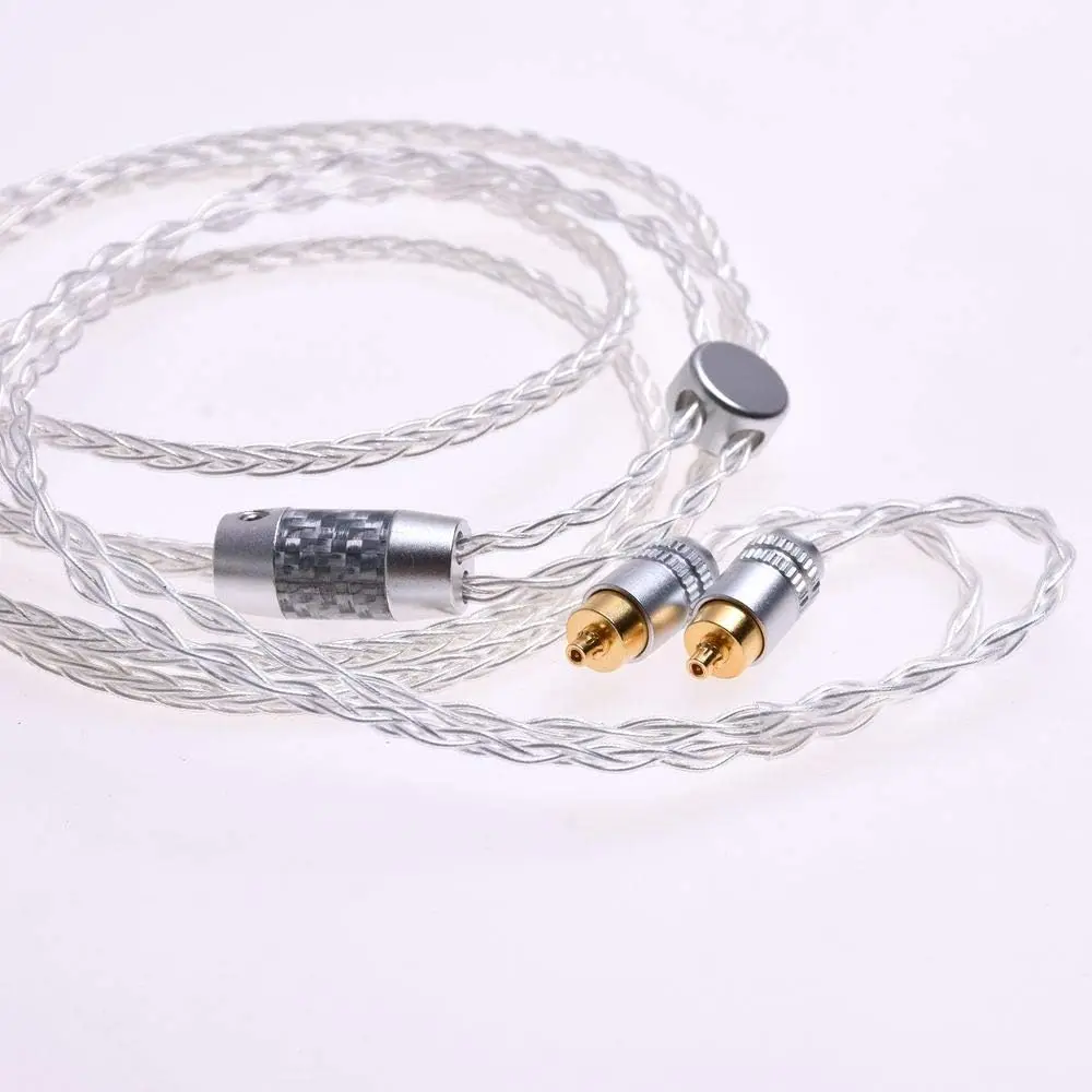 8 Cores 5n OCC Audio Headphone Upgrade Silver Plated Cable For Sony IER-Z1R M7 M9 Headphone Upgrade Cable