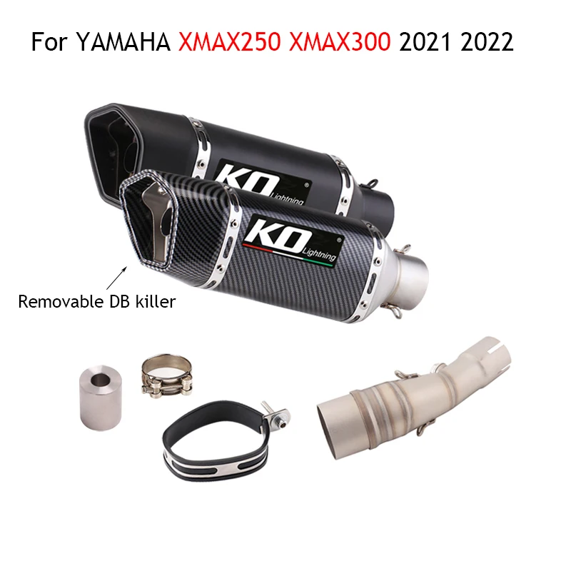 

Выхлопная труба для мотоцикла YAMAHA XMAX250 XMAX300 2021 2022, 51 мм