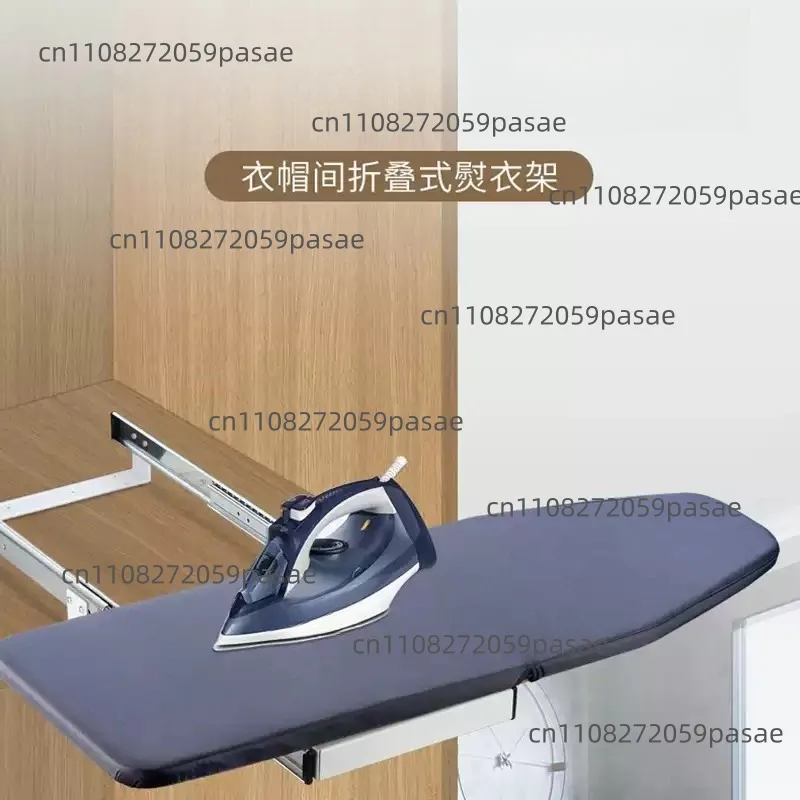 Walk-in Closet Home Folding Wardrobe Built-in Ironing Board Hidden Ironing Board Electric Iron Holder Sliding
