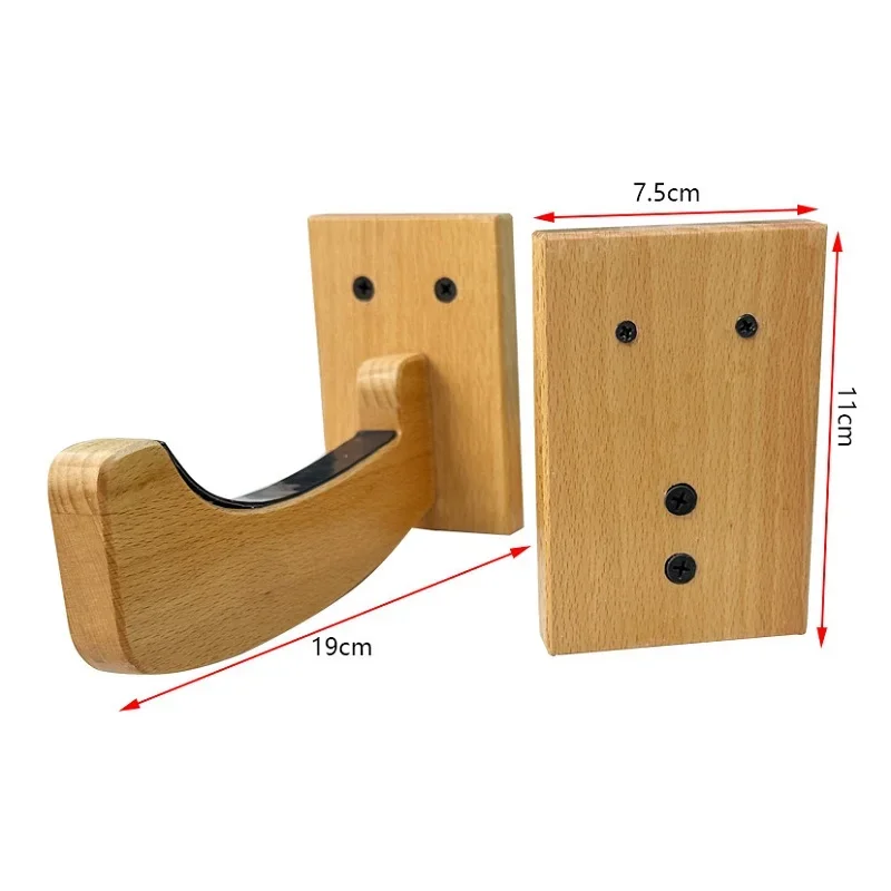 1 Pair Wall Mount Wooden Surfboard Skiing Boards Skateboard Storage Rack Holder Display Stand Hook Rack Holder