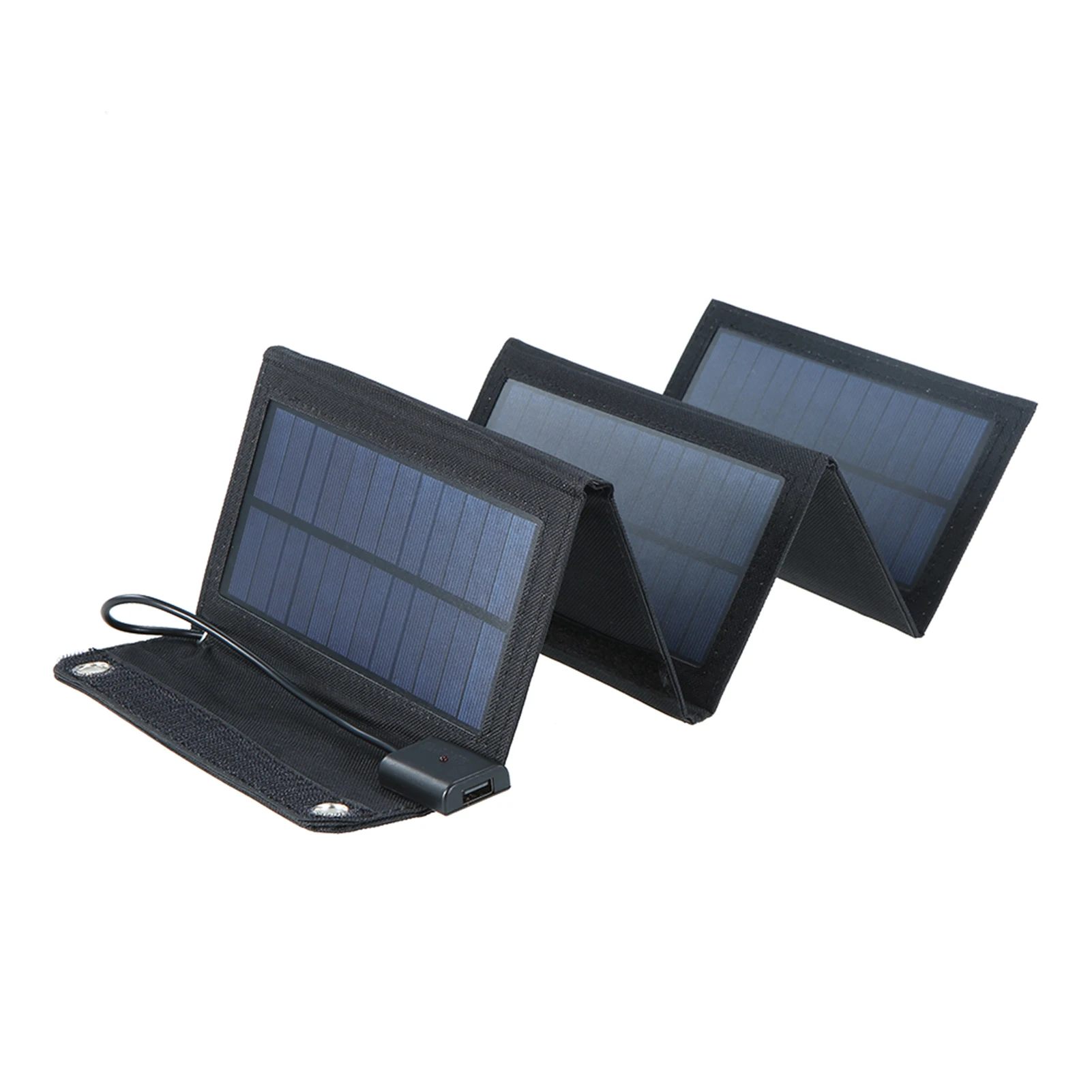 20W Solar Charger Foldable Solar Panel with USB Ports Waterproof Camping Travel Compatible for iPhone & Android Smartphones