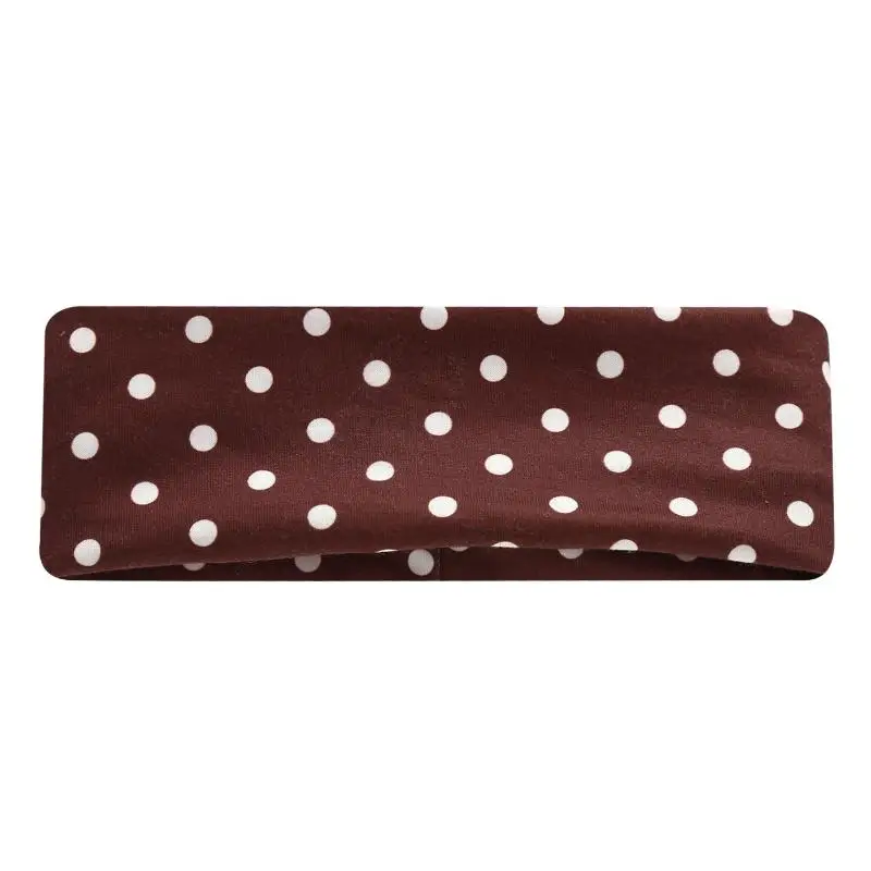 2/6 Stück Retro Polka Dot Stoff Breites Haarband für Frauen Elegantes Outdoor-Accessoire Mädchen Sportliches Yoga-Stirnband – Detail 9