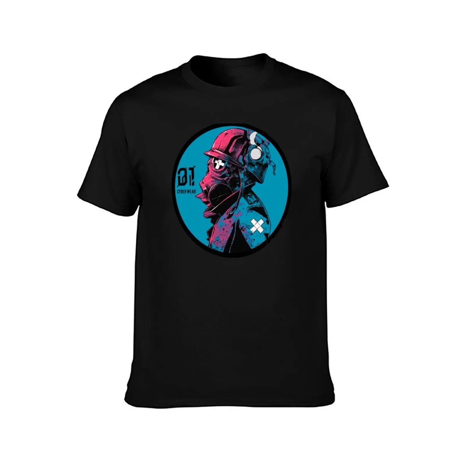 Vaporwave Gas Mask Streetwear Urban Style T-Shirt, Summer Casual Cotton Tee, Oversized Streetwear Tops, Vintage Graphic Print