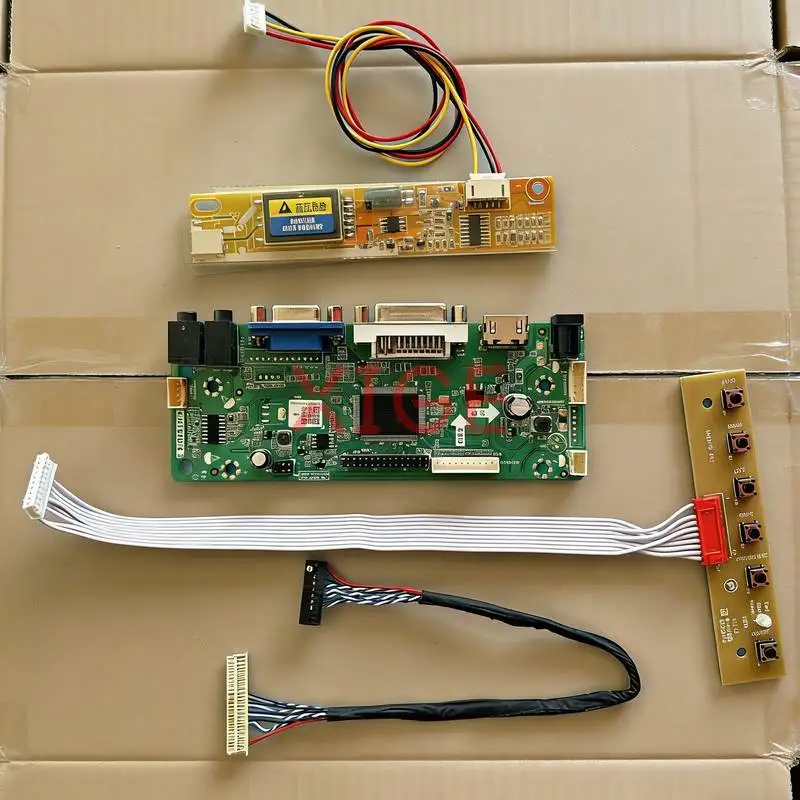 

For CLAA154WB08 CLAA154WB04 CLAA154WB03 CLAA154WB05 Screen Controller Board Kit 1280*800 VGA DVI HDMI 1280x800 30Pin LVDS 1-CCFL