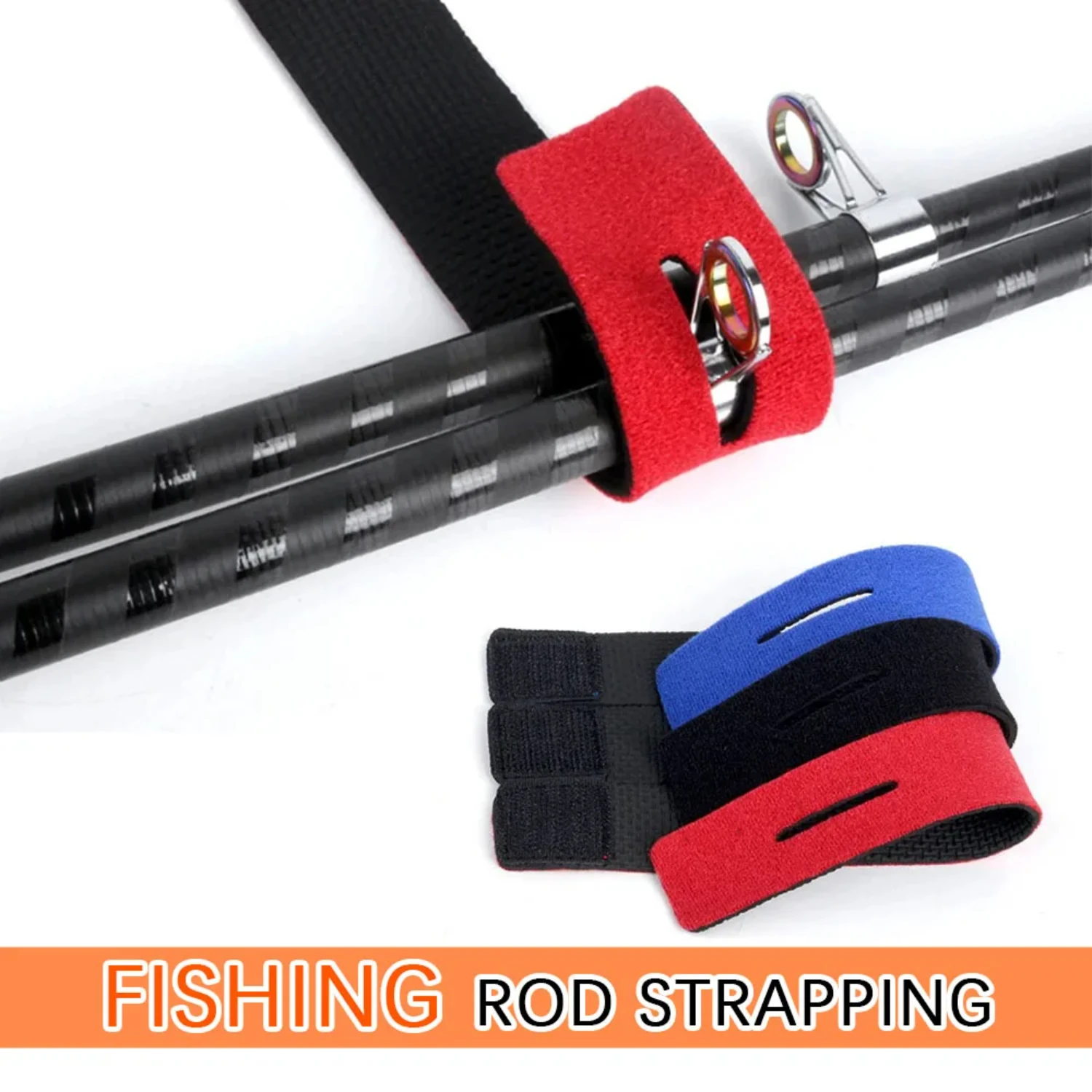 

Fishing Rod Tie Bracket Strap with Fishing Tackle Elastic Wrap Strap Bracket Fastener Tie Outdoor Fishing Tool Accessories Laser