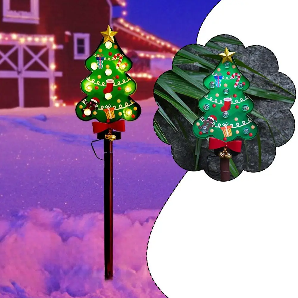 

Солнечные дорожные фонари Рождественский декор Водонепроницаемые садовые фонари для дорожек Праздничные акриловые фонари Двор Газон Патио Декор для бассейна