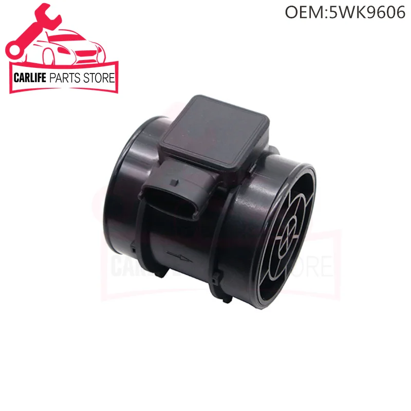 

5WK9606 MAF Mass Air Flow Sensor Meter For Vauxhall Opel Astra G H Corsa C Meriva Omega B Vectra B Zafira A Saab 9-3 1.8 16V