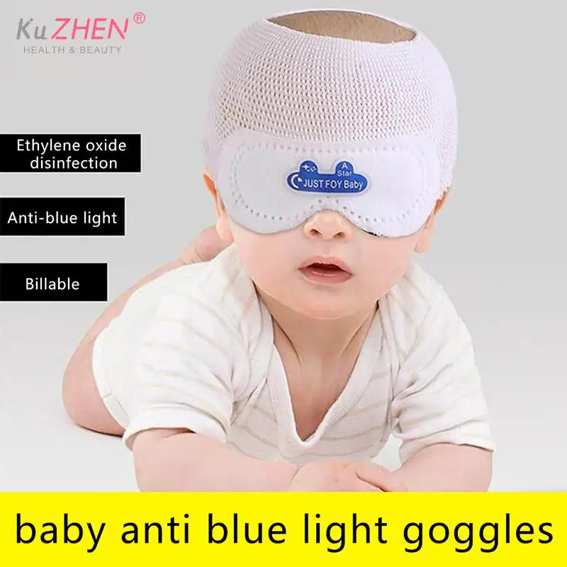 Newborn Phototherapy Protective Eye Mask Baby Anti-Blue Light Eye Cover Sunproof Eye Cover Phototherapy Blue Light Baby Masks