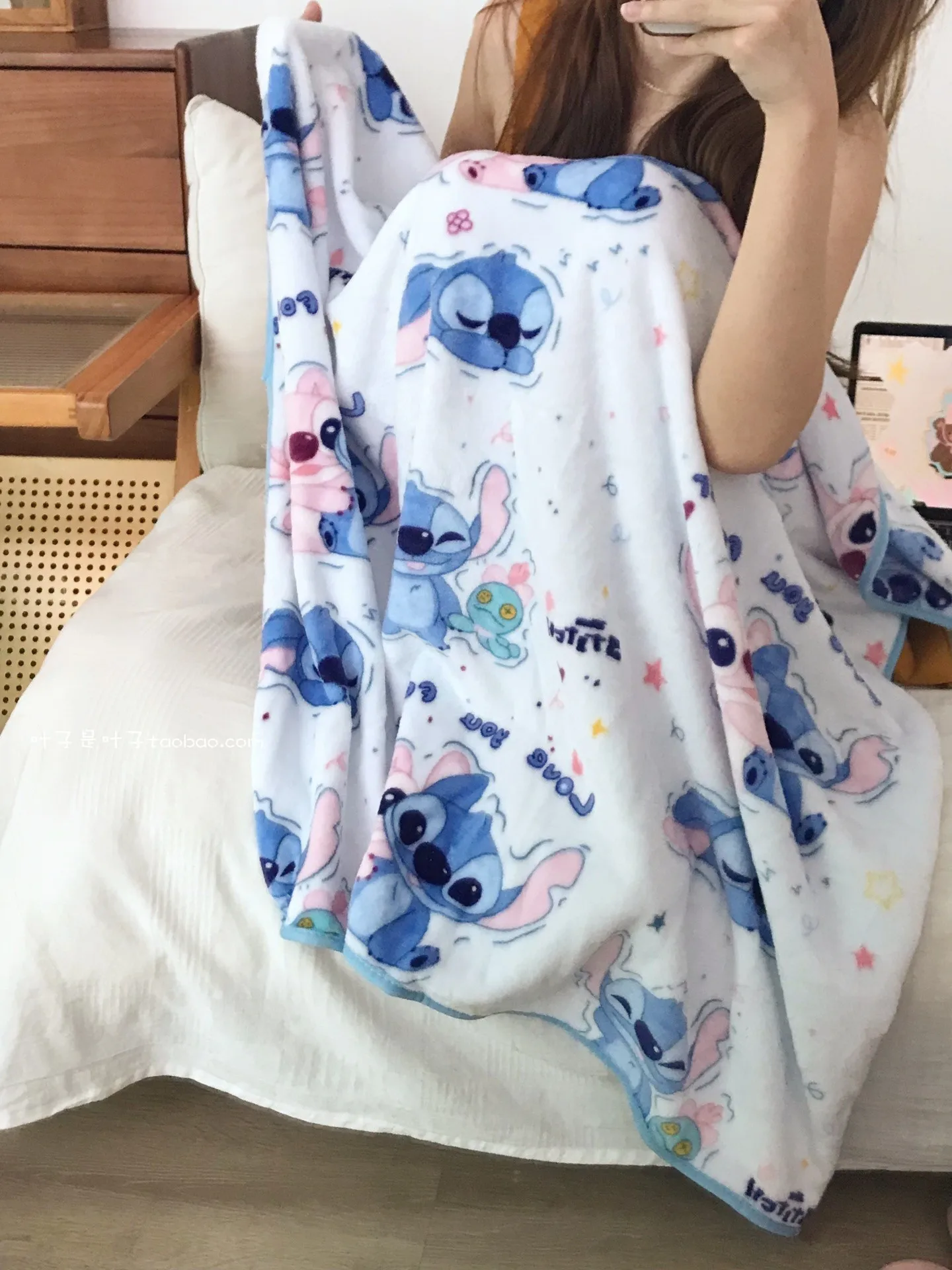 

Фланелевое одеяло с рисунком Диснея, мультяшное одеяло с принтом Лило и Стич, мягкое теплое одеяло для кровати, наволочка, покрывало, подарки