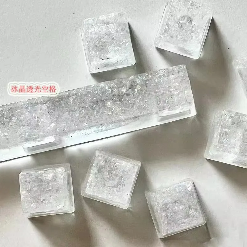 1PC High Quality Customizable Ice Crystal Transparent Keycap ESC R4 Enter/Shift Space Bar Cross Axis Mechanical Keyboard Keycap