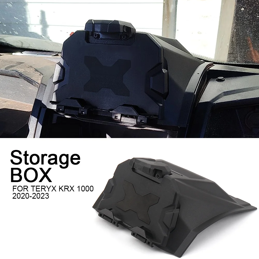 

Phone Holder Black Electronic Device Holder Storage Box Case For UTV Accessories For Kawasaki Teryx TERYX KRX 1000 2020-2023