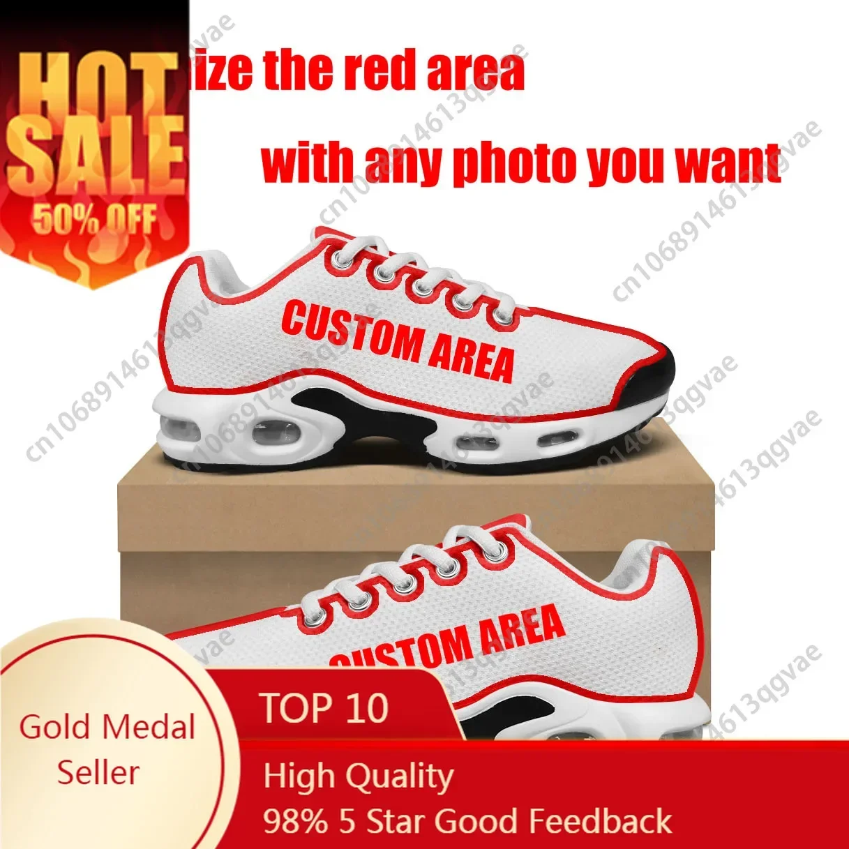

Custom Lightweight Sports Shoes Tailor-Made Air Cushion Sneakers Men Women Teenager High Quality Custom Couples Leisure Mesh Sne