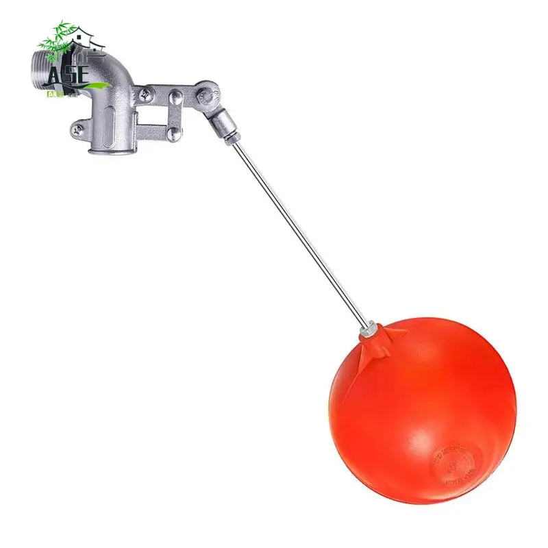 

A05E-3/4 Inch Stainless Steel Float Valve For Water Tank, Heavy-Duty Design With Adjustable Angle Rod For Water Level Control