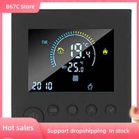 B67C Wifi Smart Thermostat Electric Floor Heating Water Gas Boiler Temperature Wireless Remote Controller By Tuya Alexa(3A) Dura