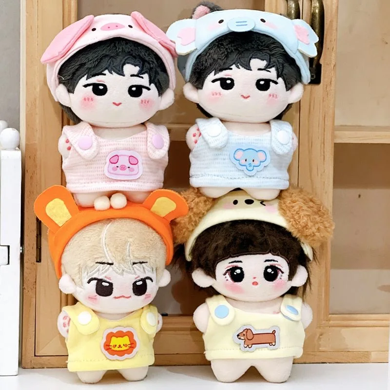 

For 10cm Mini Doll Clothes Carton Doll'S Accessories Kpop 10cm Idol Dolls Clothes Jumpsuit Children's Toys Gift