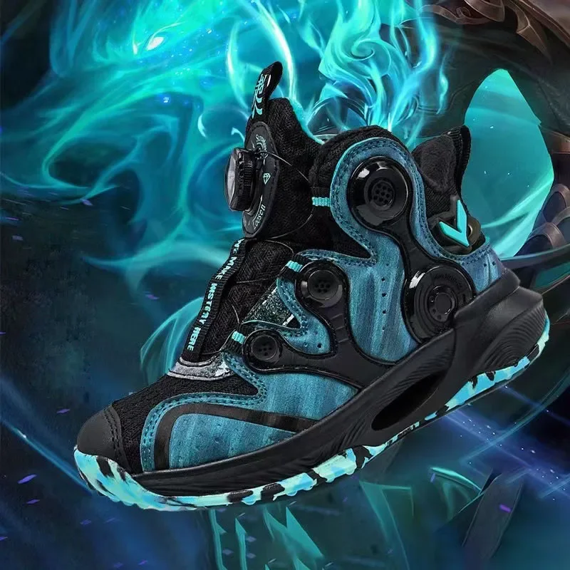 Basketball Shoes Boys Air Cushion Sneakers Non-Slip Comfortable Outdoor Sports Shoes