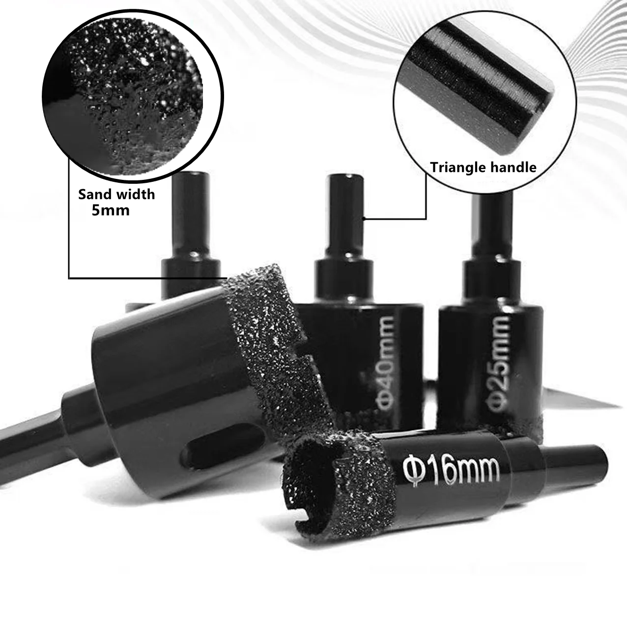 1P 6-100mm Brazing Hole Opener Diamond Hole Saw Drill Bits Metal Hole Cutter for Glass Tile Marble Electric Power Drilling Tools
