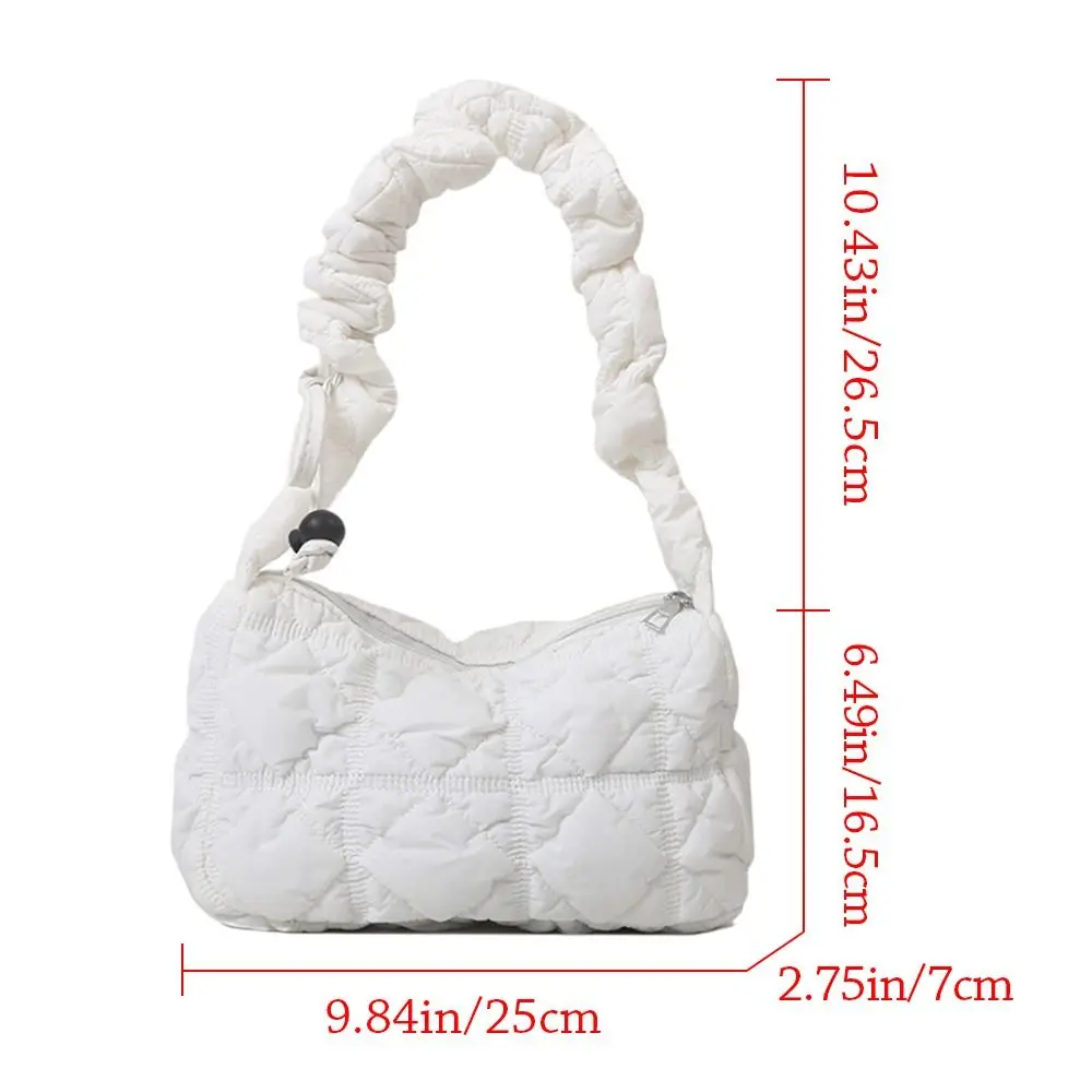 Elegant Quilted Cloud Bag for Women Handbag Hobo Designer Bag Ruched Shoulder Crossbody Bags Casual Pleated Bubbles Tote Purse