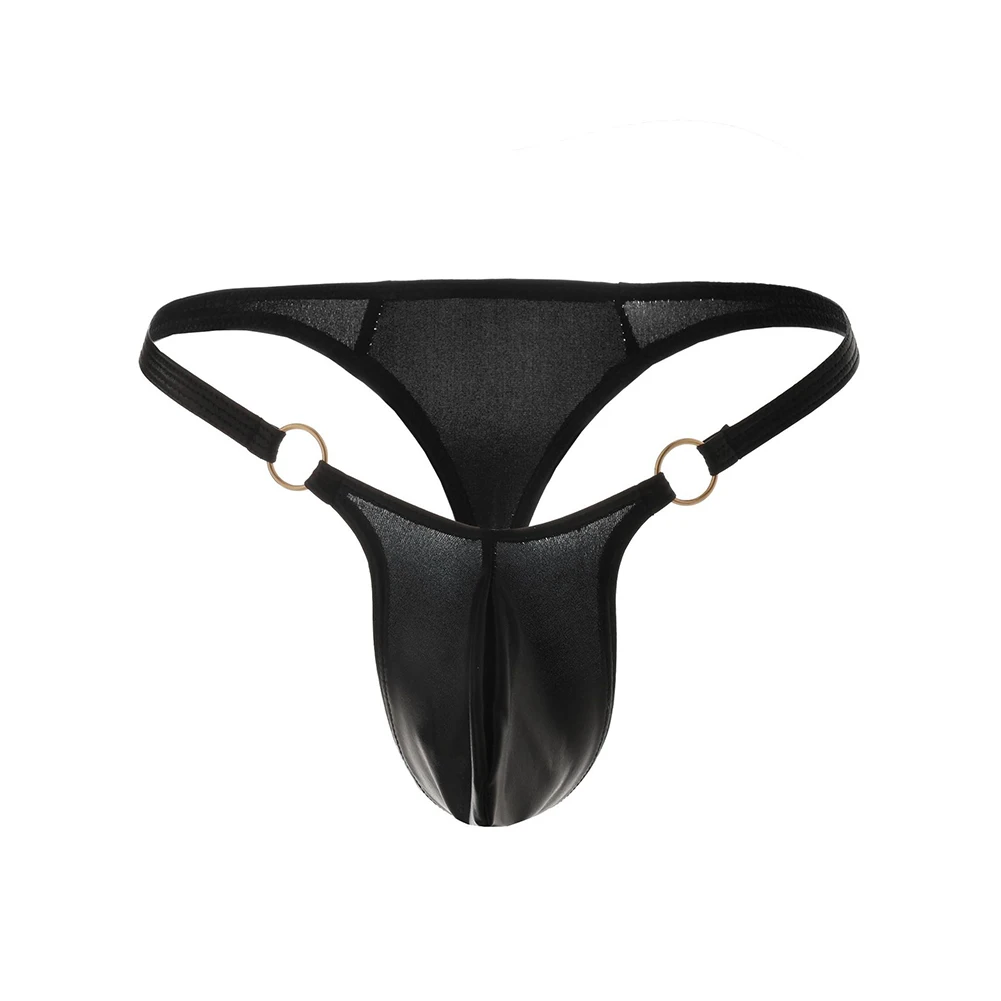 Mens Sexy Lingerie Bugle Pouch Underwear For Hot Man G-String Thongs Elastic Briefs Breathable Underpants Ultra-Thin Panties