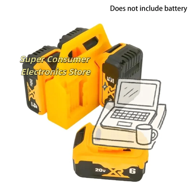 Wall Mount Battery Rack for 14.4-18V, Organizes DCB203/205 on Workbench, Saves Space & Easy Access