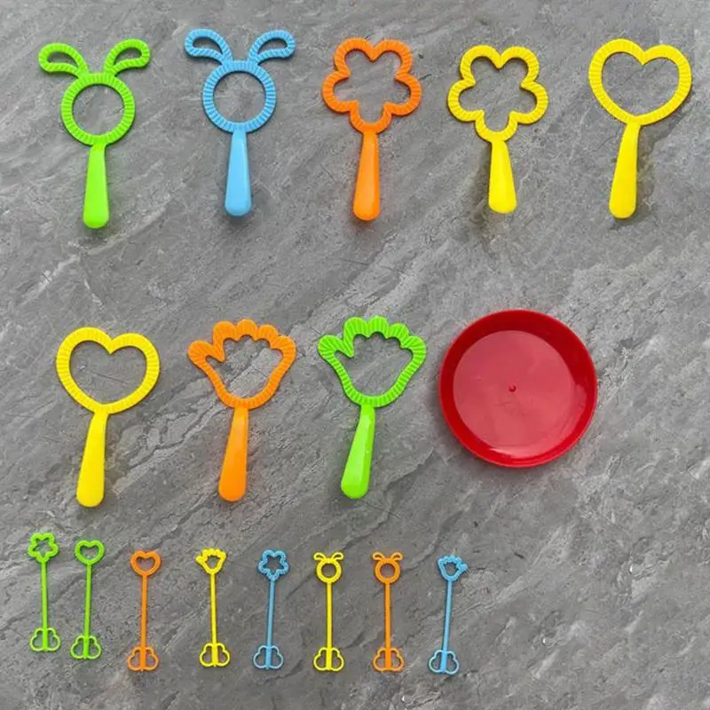 Bubble Sticks Blumen-Blasenstäbe-Set, 17-teilig, lustiges interaktives Strandspiel für Geburtstag, Ostern, Junge, Karneval, Klassenzimmer, Hinterhof