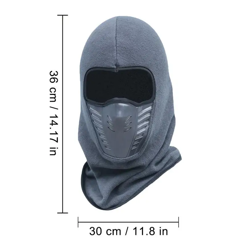 Motorcycle Mask Cold-Proof Windproof Fleece Thermal Neck Full Face Mask For Men Women Ski Cycling Hunting Full Face Masks - Image 6