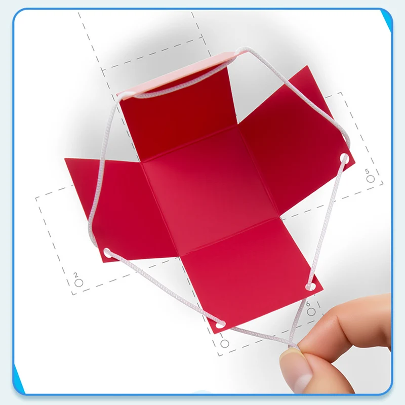 DIY 3D Geometry Book for Children, Play with Cognitive Fun Shape Models, Handmade Space Thinking Enlightenment Diagram