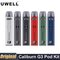 Original Uwell Caliburn G3 Pod Kit 25W Vape 2.5ml Cartridge 900mAh Battery G3 Integrated Coil E Cigarette Vaporizer