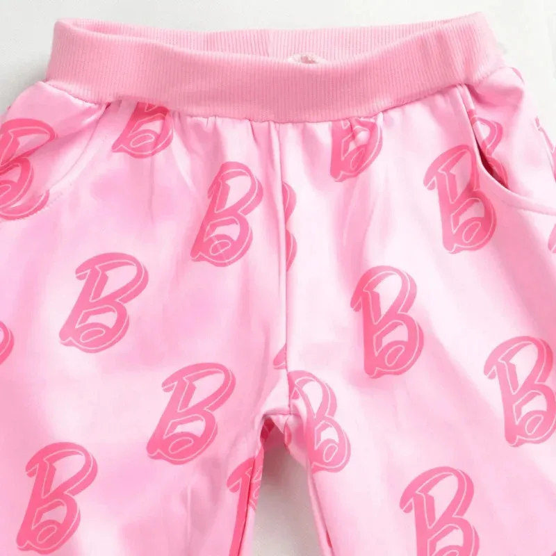 wiwiwi 123Spring Autumn Barbi Teen Girls Clothing Sets Fashion two Piece Outfits Cardigan Sweatshirt Pants Kids Tracksuit Suits - view 6