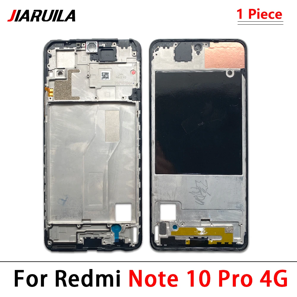 NEW Front Housing Middle Frame Bezel Chassis Shell Repair Parts For Xiaomi Redmi Note 10S 10 Pro 4G 12S 12 Turbo 12 Pro Plus 5G