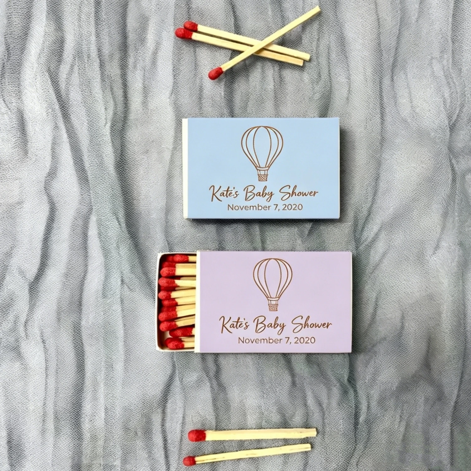 

Personalized Wedding Vibrant Matchboxes, Custom Colorful Safety Matches, Lively Favours for Wedding