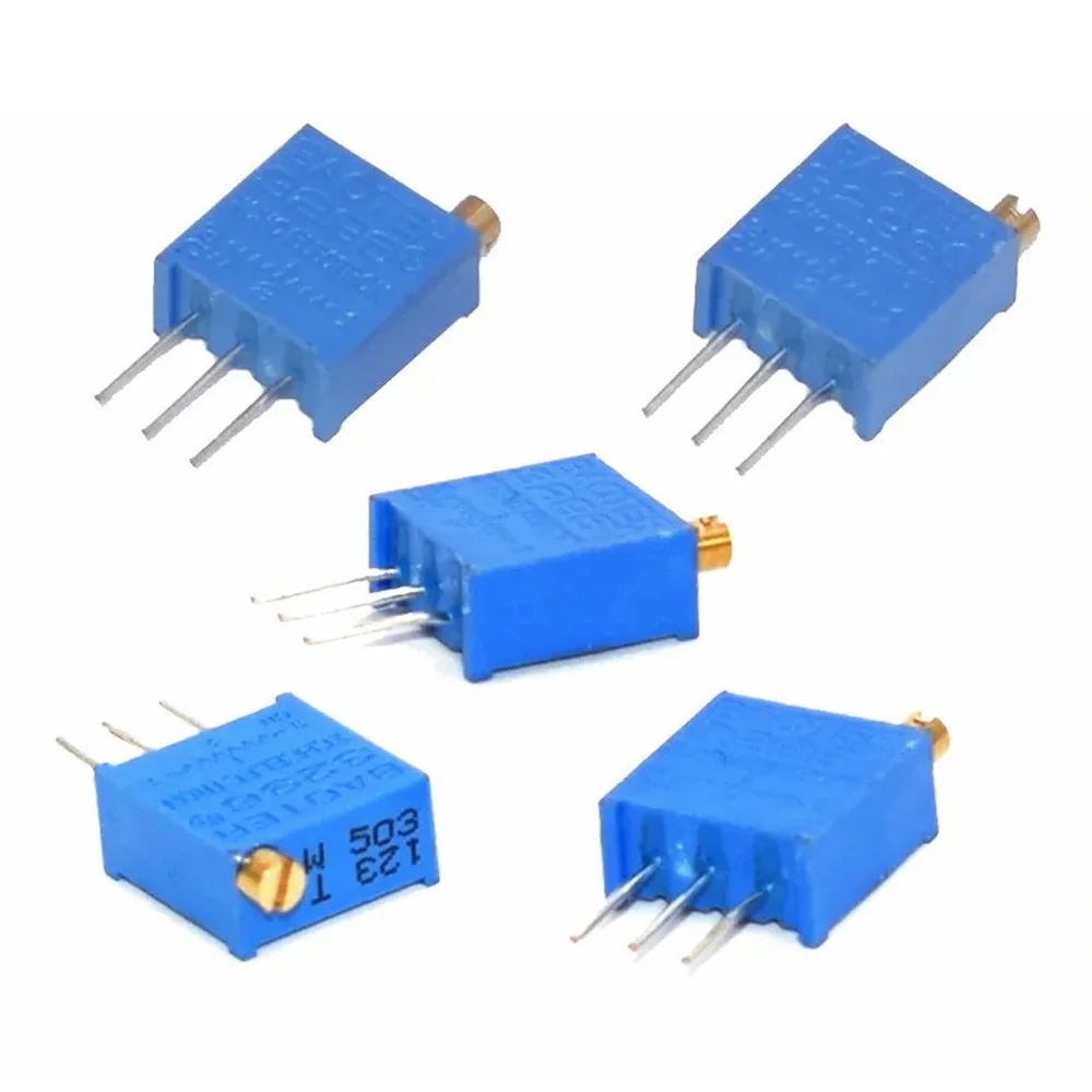 

3296W Potentiometer Precision Variable Resistor 50R 100R 200R 500R 1K 2K 5K 10K 20K 50K 100K 200K 500K 1M 2M Potentiometer 5PCS