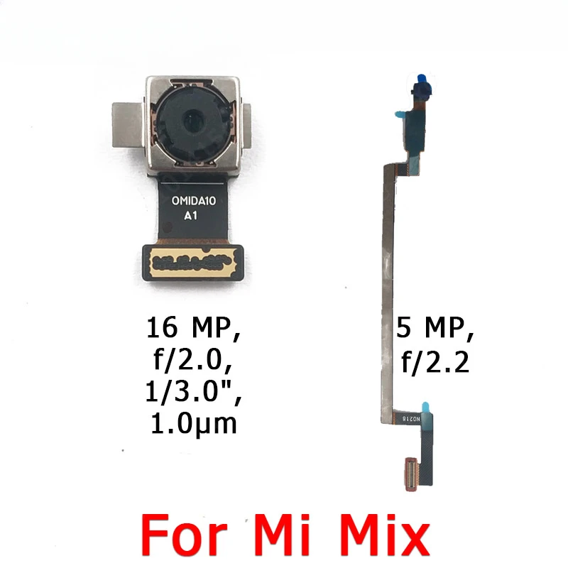 샤오미 Mi Mix 2 2s 3 Mix2 Mix2s Mix3 용 전면 후면 카메라, 메인 페이싱 카메라 모듈, 플렉스 교체 예비 부품