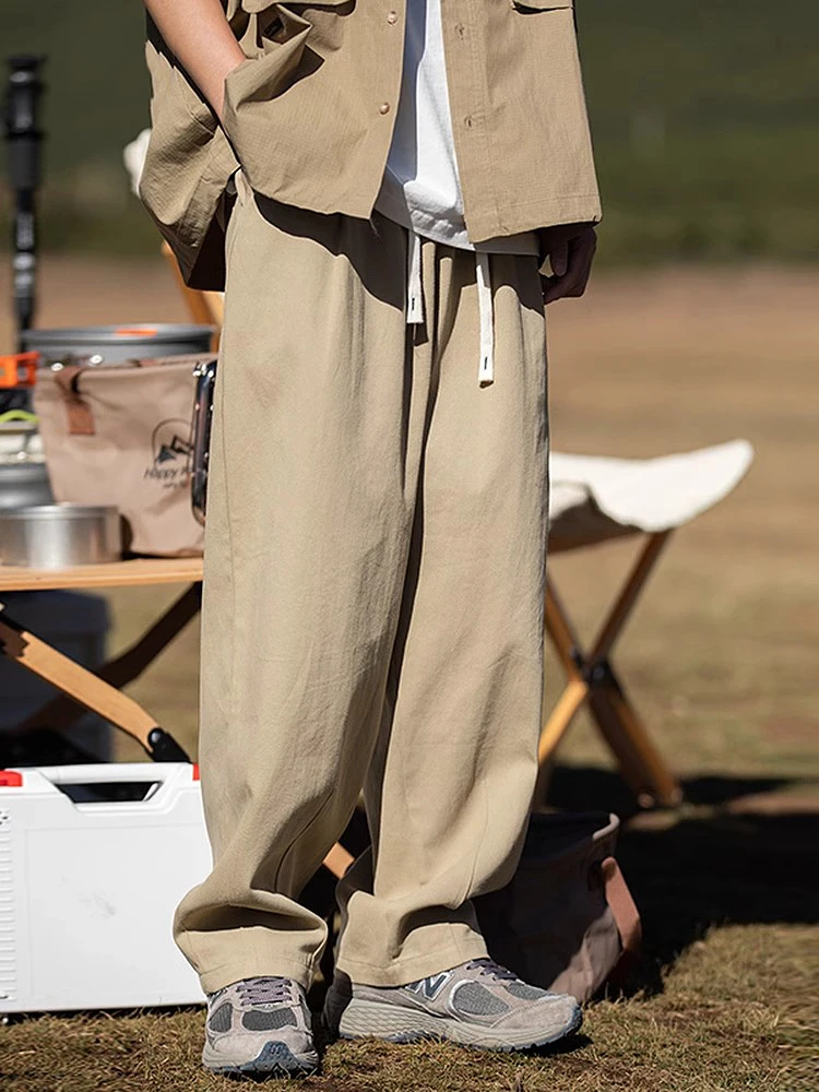 فضفاض مستقيم الساق سراويل تقليدية رجالية الخريف جديد Sle الأمريكية الرجعية الرياضة عمال بنطلون Faionable الشباب الترفيه السراويل