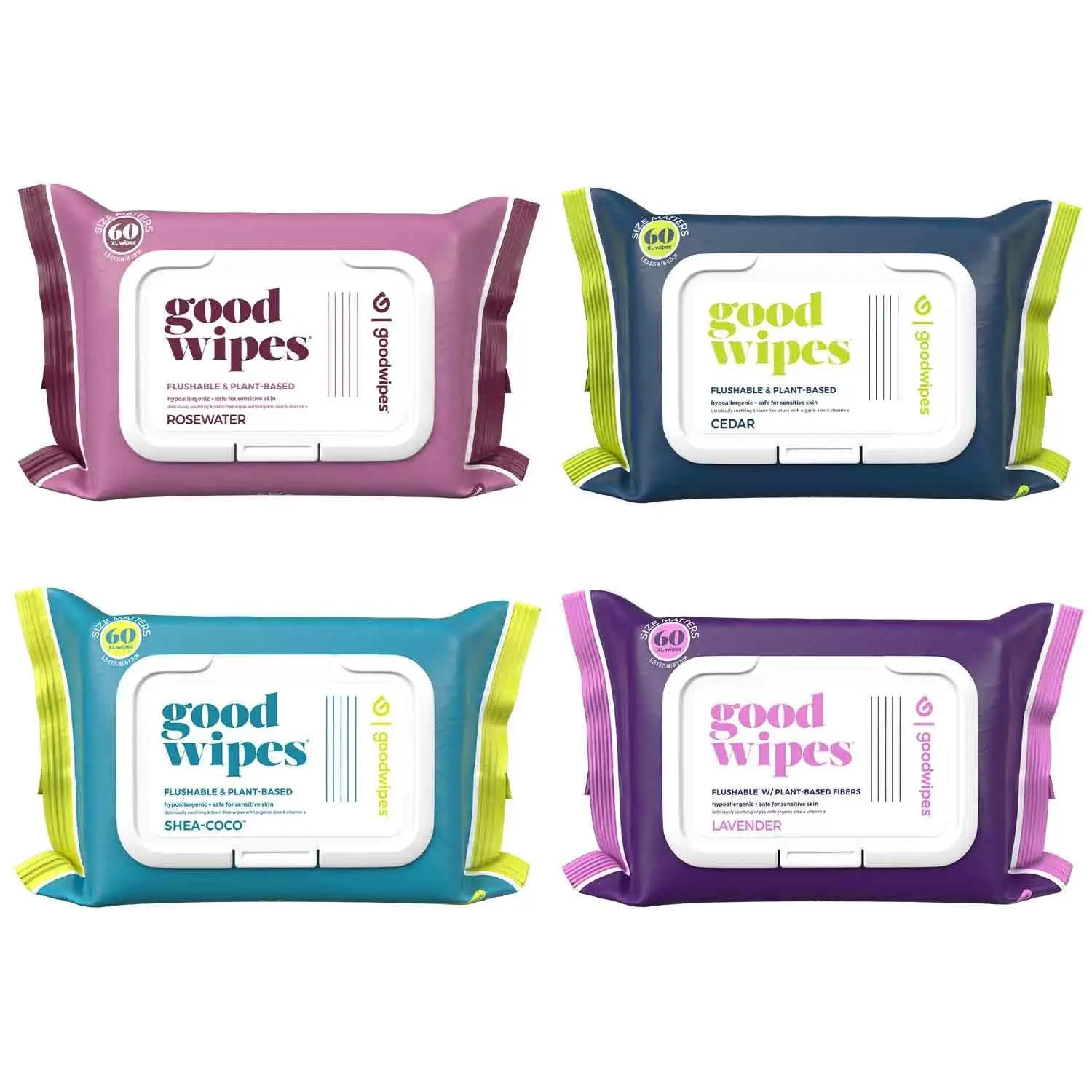 

Flushable Butt Wipes with Vitamin E & Aloe - 40% Larger, Gentle & Safe for Septic, 240 Count (4 Packs)